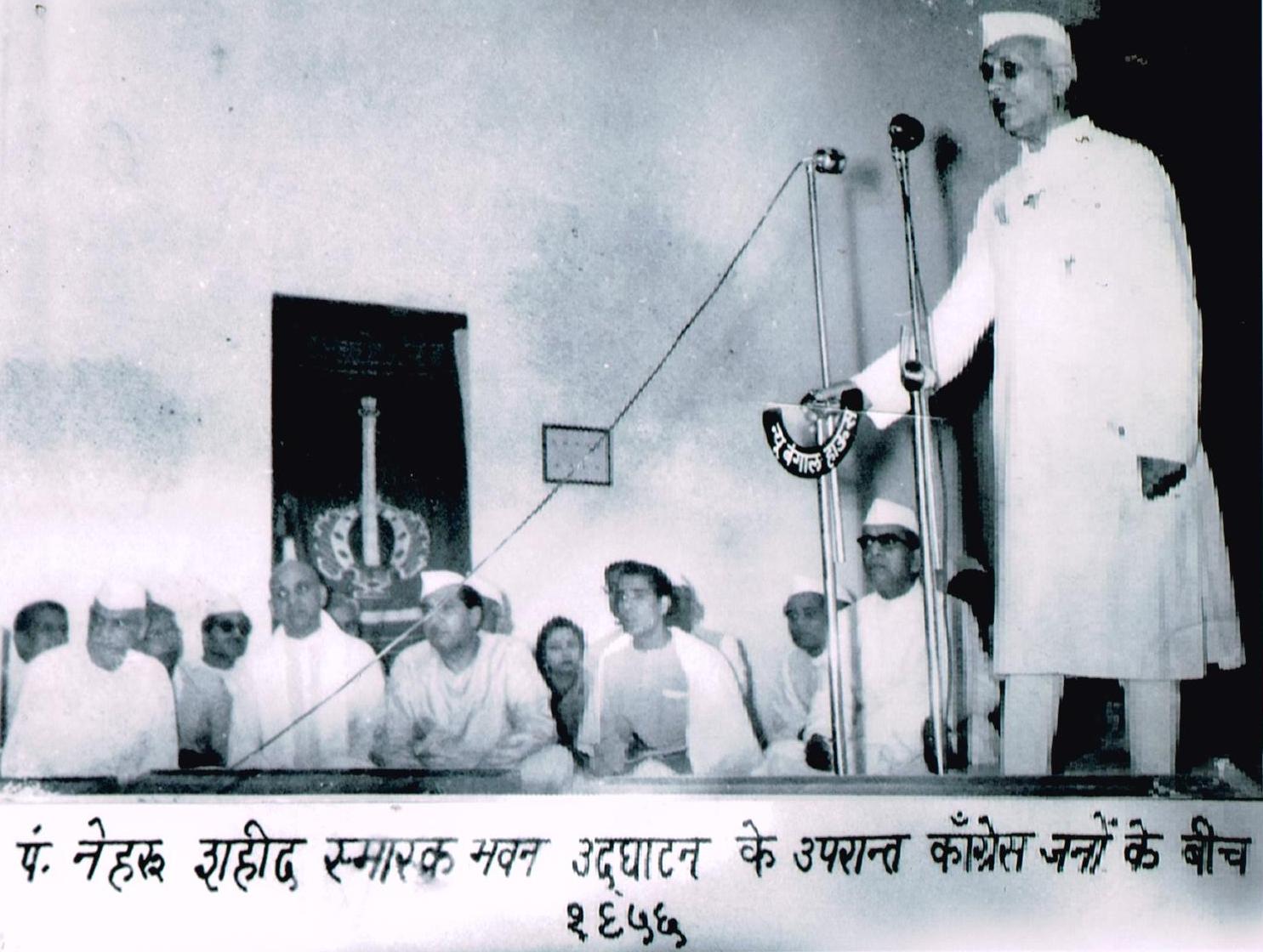 Pandit Jawaharlal Nehru Addressing to the Congress Members Year -1956